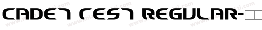 Cadet Test Regular字体转换